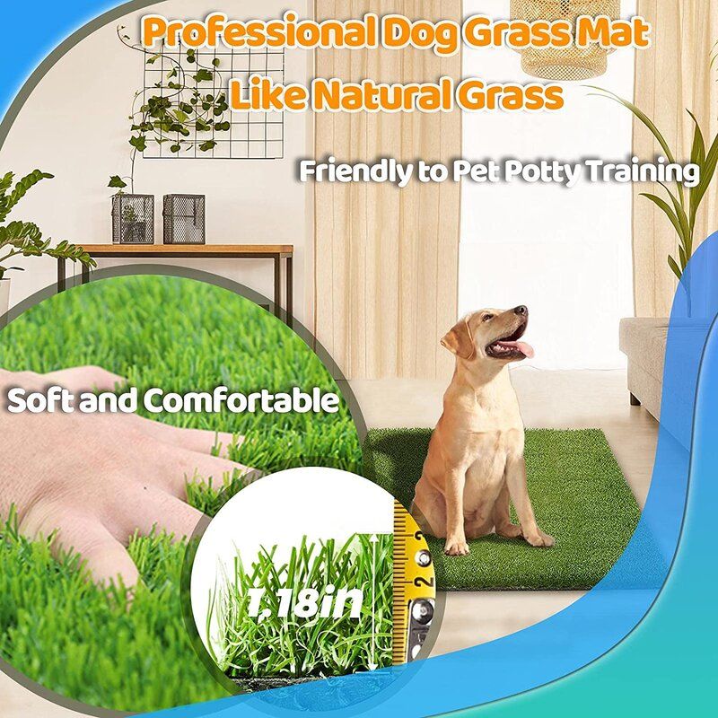 Artificial Grass Rug For Dog 39.4 X 31.5 Inches thumbnail 3