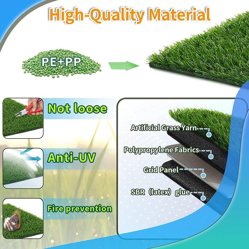 Artificial Grass Rug For Dog 39.4 X 31.5 Inches thumbnail 5