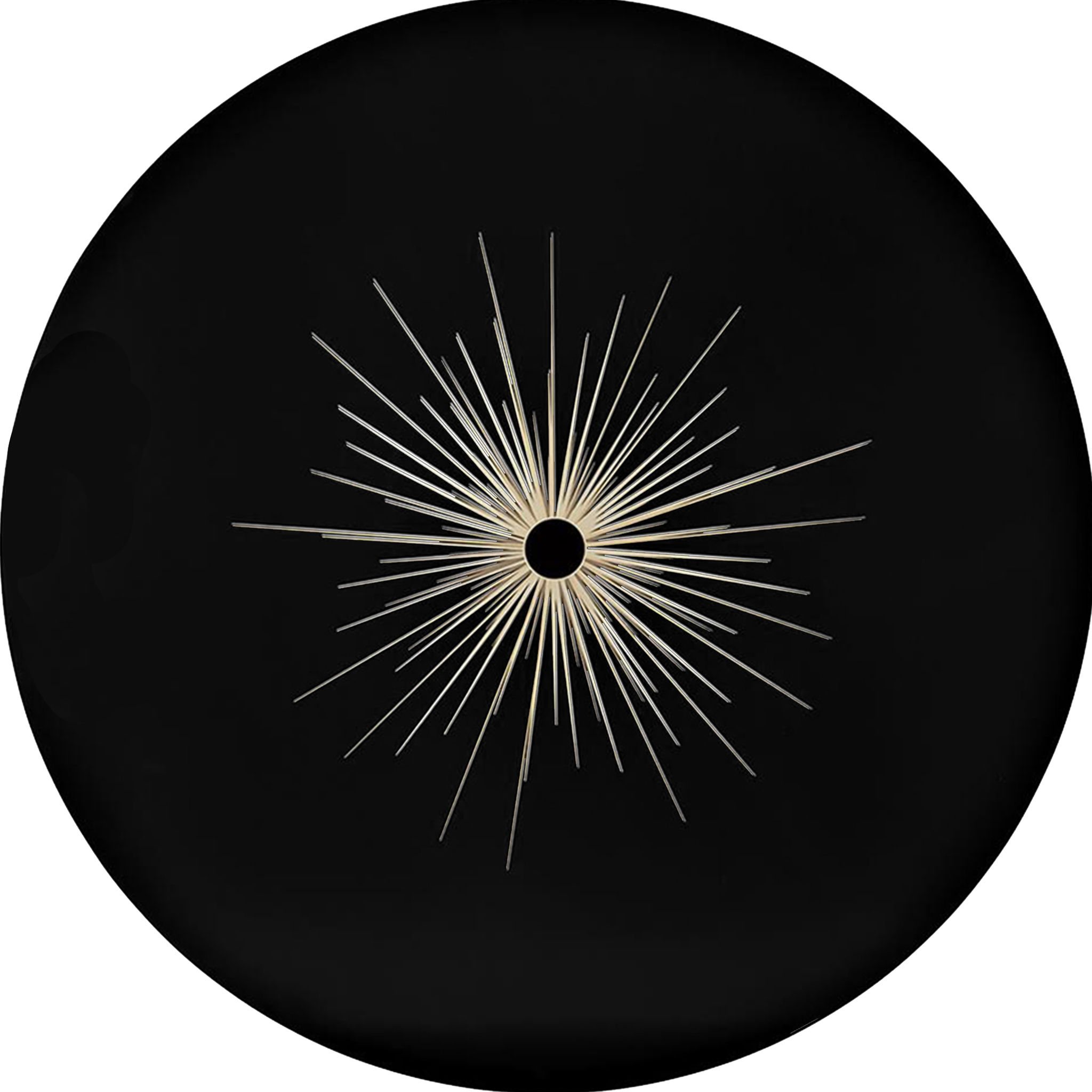 Caracole Total Eclipse Modern Black Wood Round Dining Table thumbnail 4