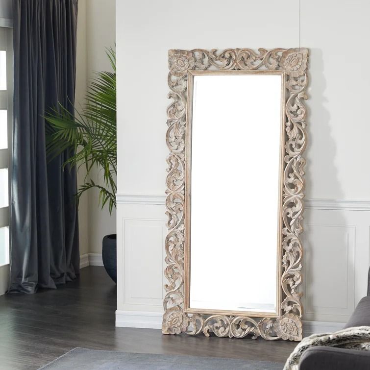 Nemeth Mango Wood Traditional Full Length Mirror thumbnail 2