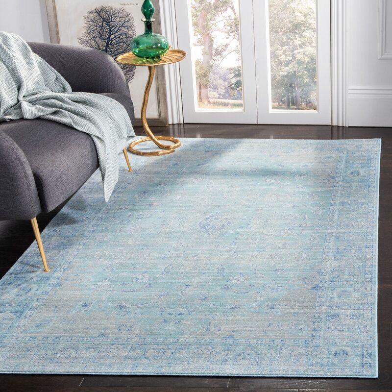 Chantae Teal Area Rug 8'x10' thumbnail 2