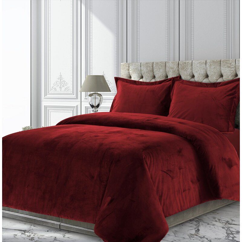 Aricin Burgundy Microfiber Reversible Modern Sham thumbnail 4