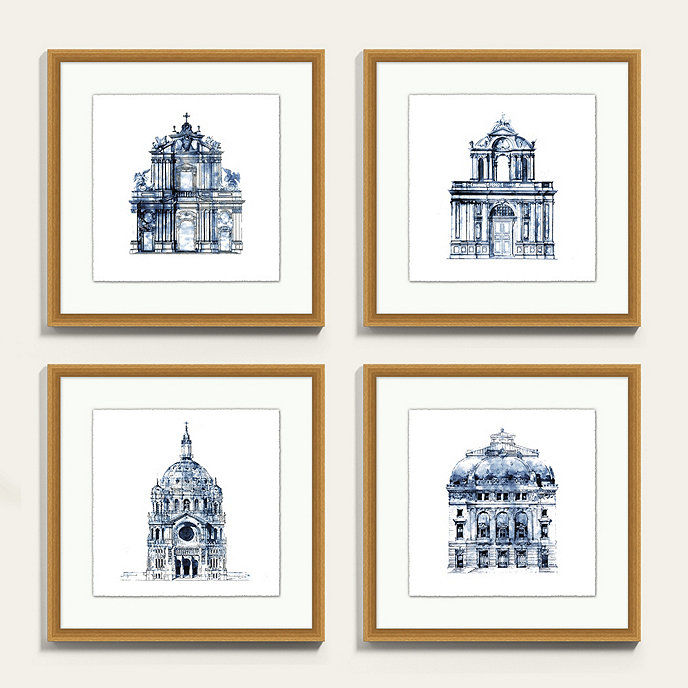Indigo Facade Art With Frame thumbnail 2