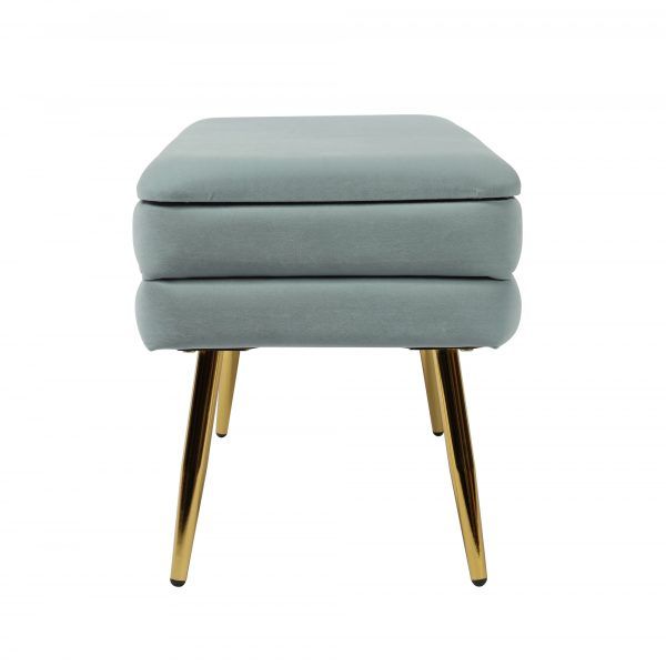 Zivana Sea Blue Storage Bench thumbnail 4