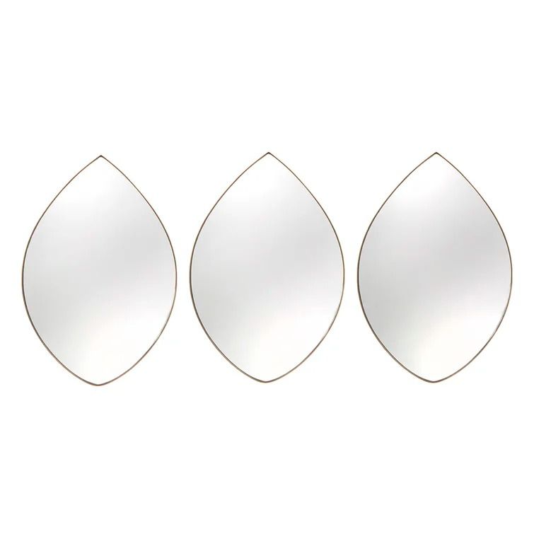 Preiss Teardrop Wall Mirror Set of 3 thumbnail 3
