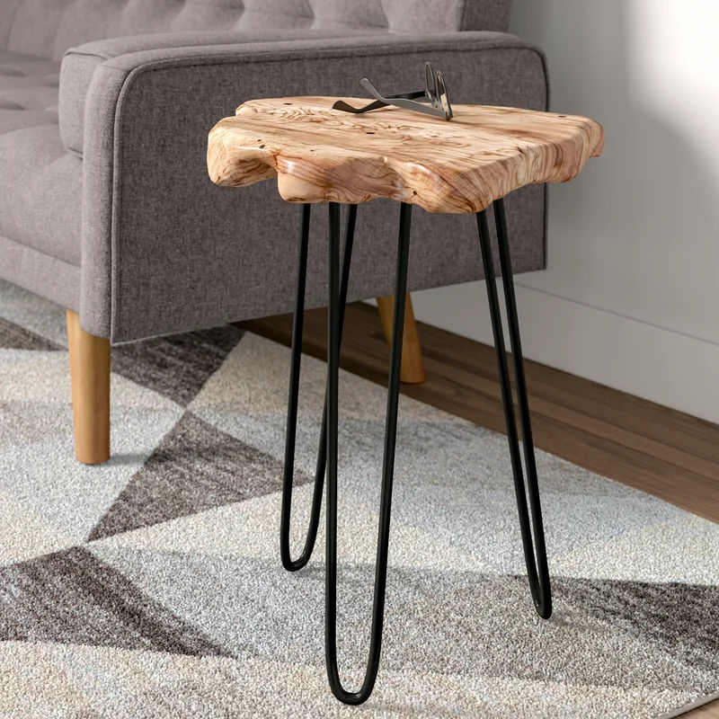 Centerview Solid Wood 3 Legs End Table thumbnail 3