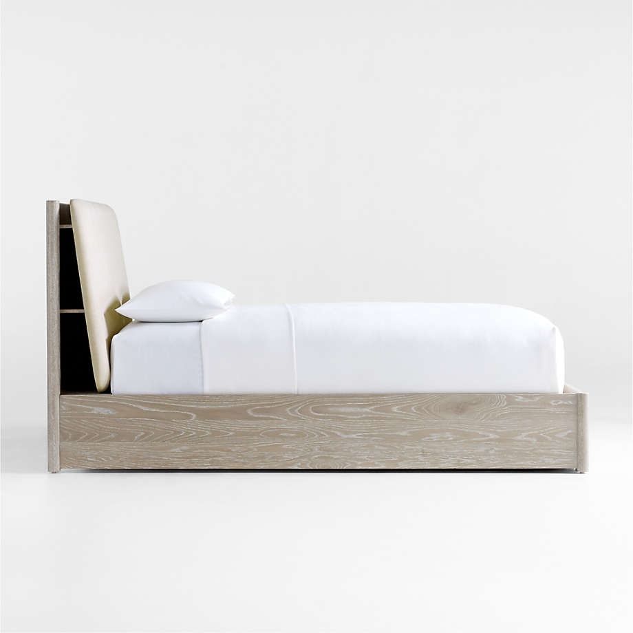 Casa White Storage Bed with Outlet - King thumbnail 4