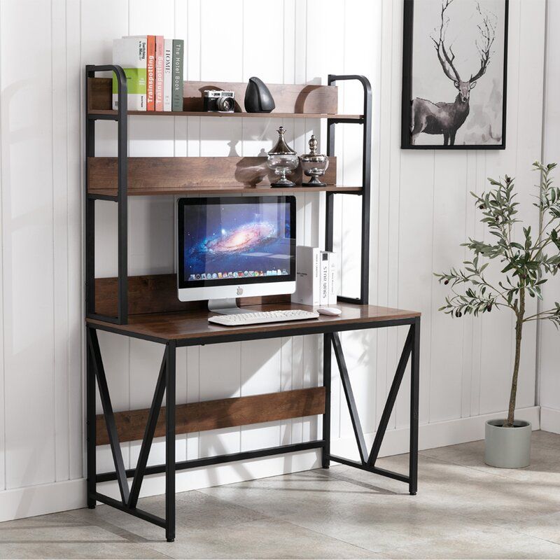 Computer Desk Desktop Metal Frame Home Office Desk thumbnail 3