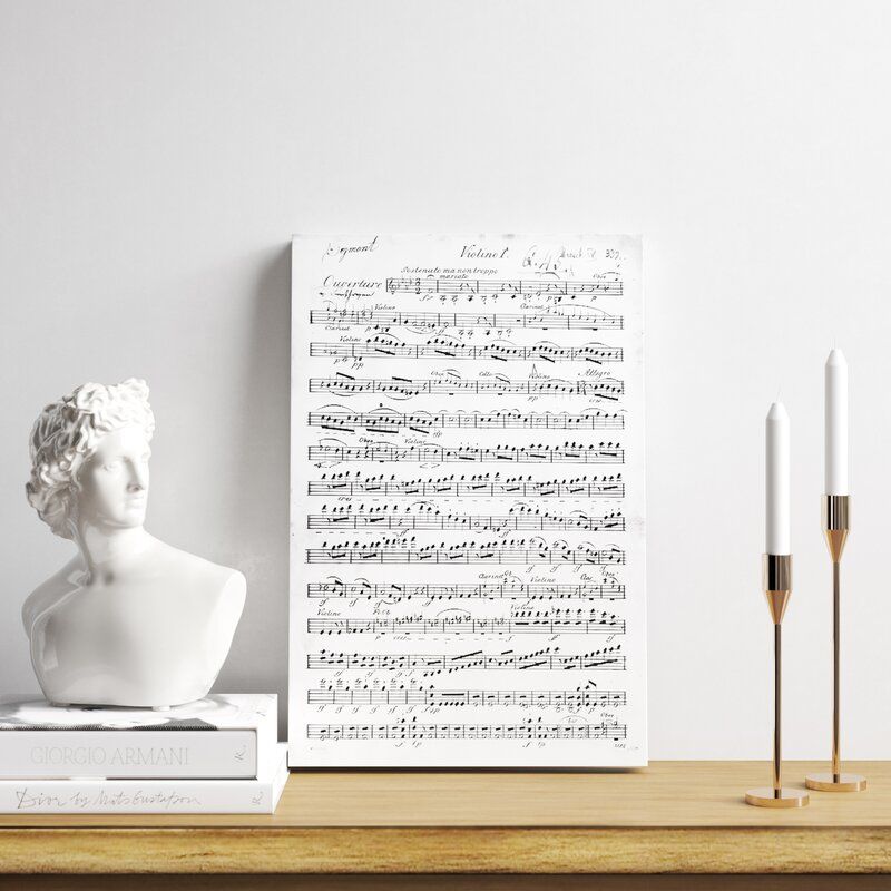 Score Sheet For The Overture Gallery Wrapped Canvas Unframed thumbnail 3