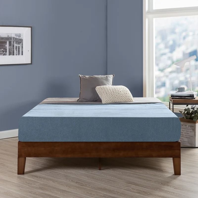 Harney Solid Wood Low Profile Platform Bed thumbnail 2