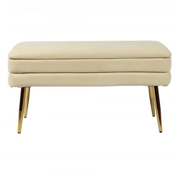 Zivana Cream Storage Bench thumbnail 3