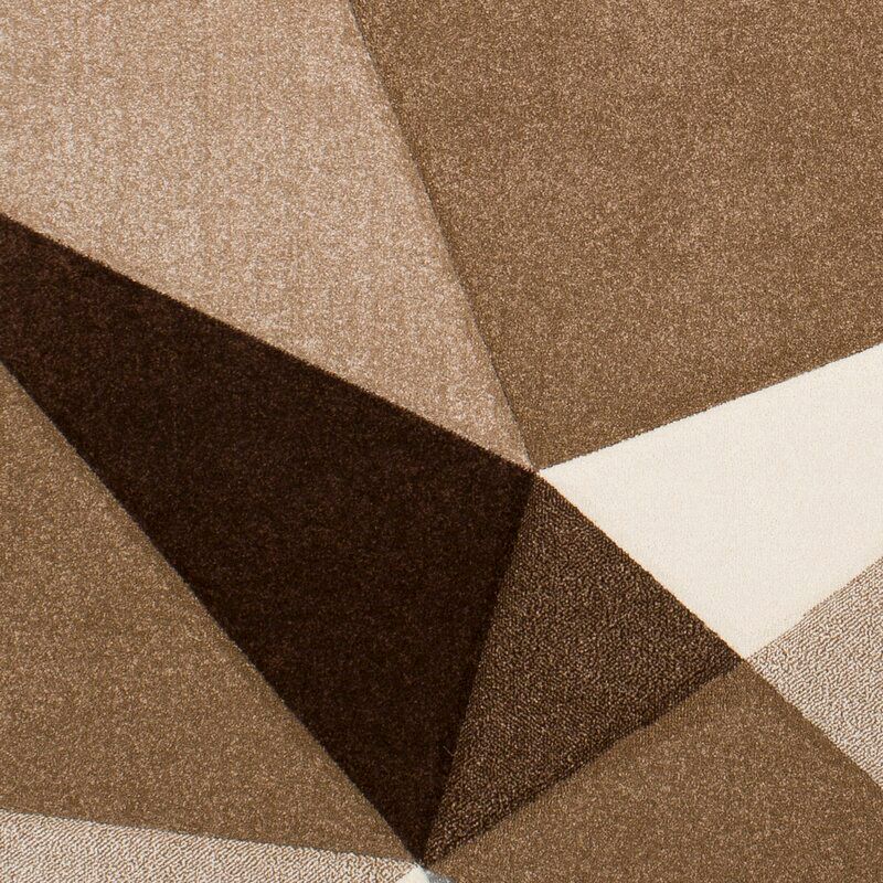 Cheeseman Geometric Camel Beige Area Rug 7'10"x10'3" thumbnail 4