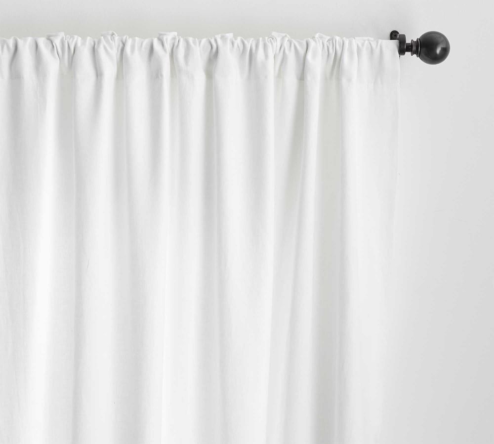Custom Belgian Flax Linen Rod Pocket Curtain 144" thumbnail 3