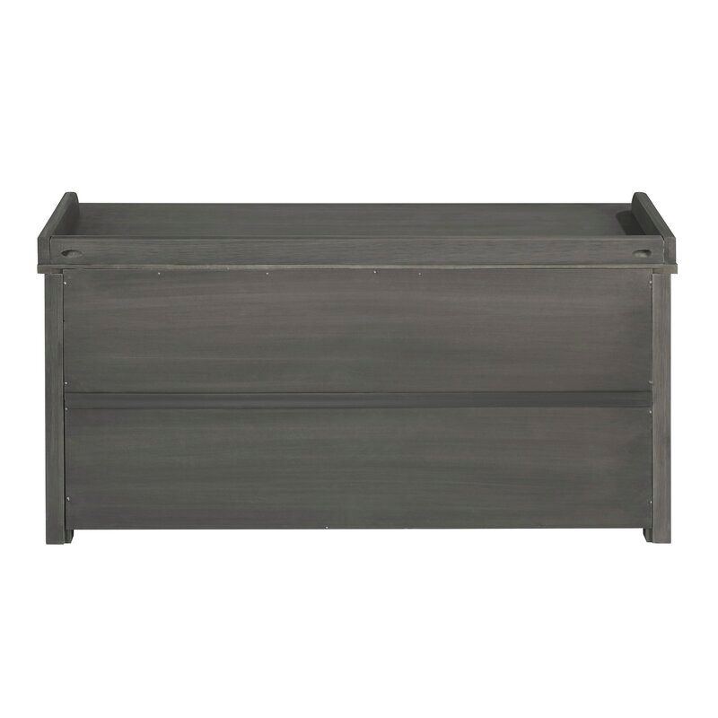 Gray wash Tray Top Grooved Shoe Storage Cabinet thumbnail 5