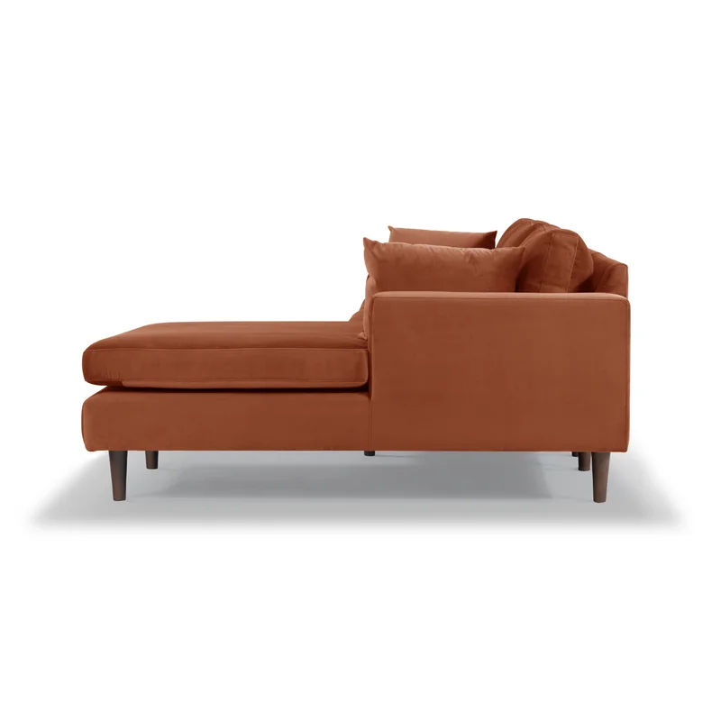 Oneal Velvet Stationary Sofa Chaise Sectional thumbnail 4
