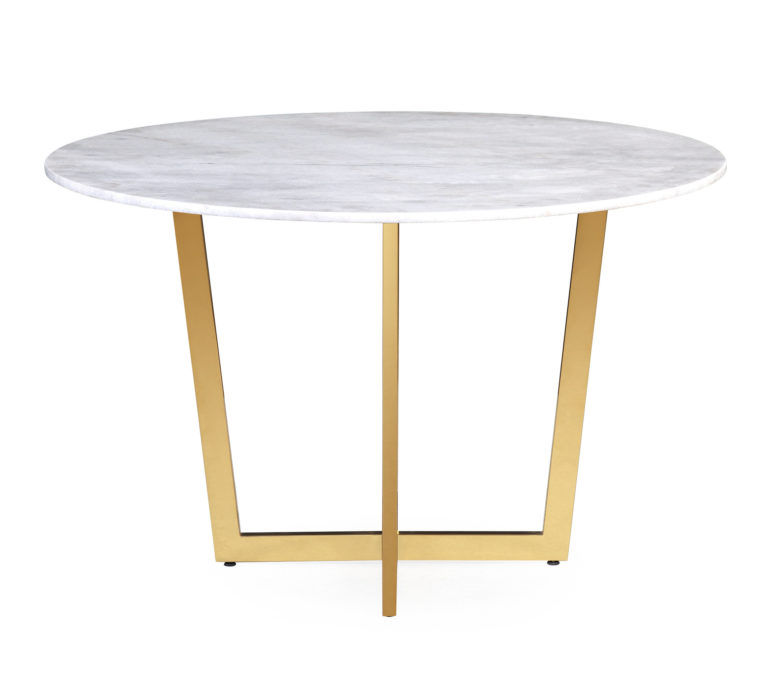 Maximus White Marble Dining Table thumbnail 4
