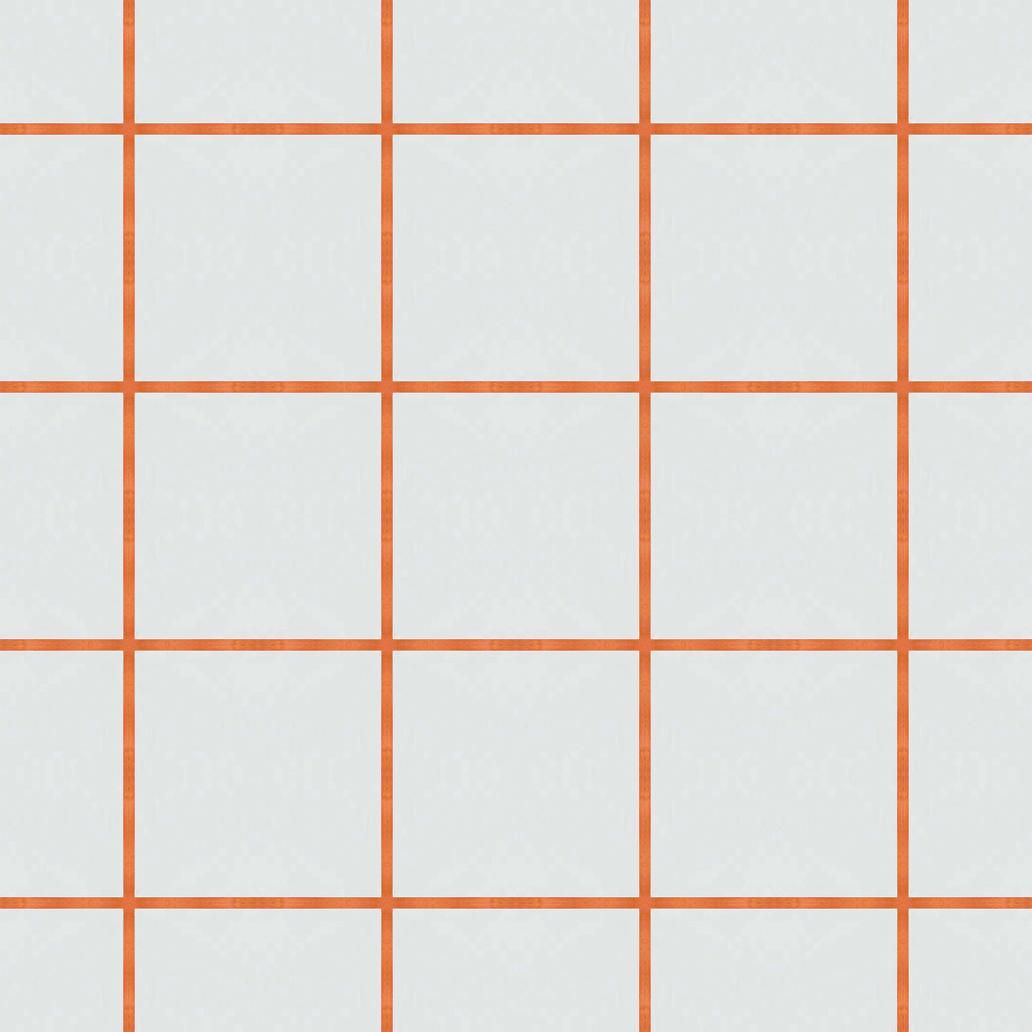Orange Grid Curtain Panel 96" thumbnail 5