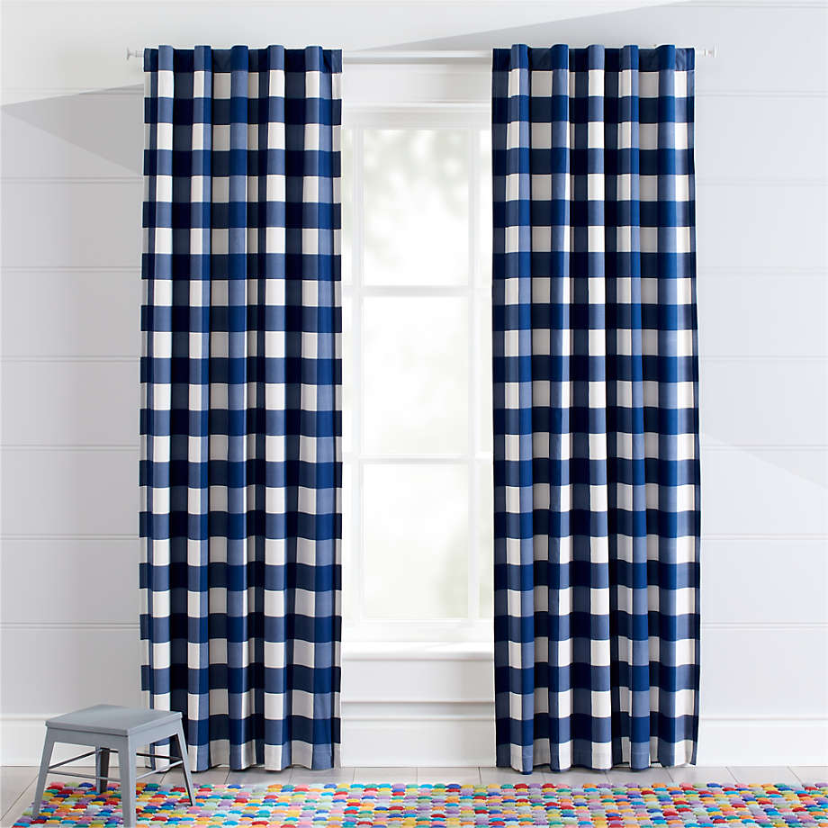 Blue Buffalo Check Blackout Curtain 96" thumbnail 3