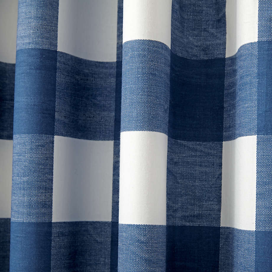 Blue Buffalo Check Blackout Curtain 96" thumbnail 4