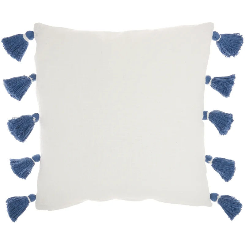 Caspian Square Cotton Pillow Cover With Insert thumbnail 4