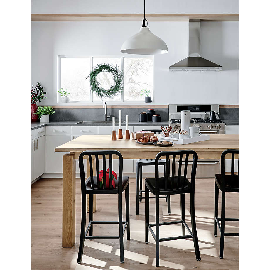 Delta Matte Black Counter Stool thumbnail 2