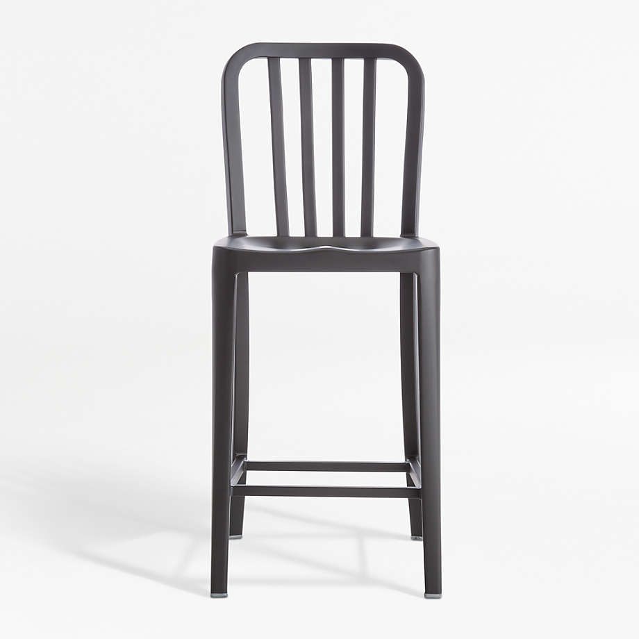 Delta Matte Black Counter Stool thumbnail 3