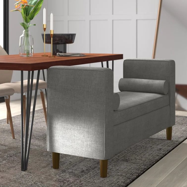 Telesphorus Upholstered Flip Top Storage Bench thumbnail 2