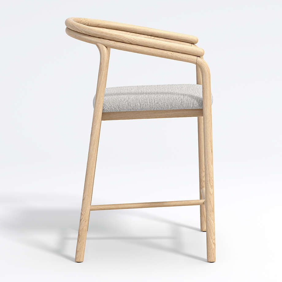 Redonda Wood Upholstered Counter Stool thumbnail 2