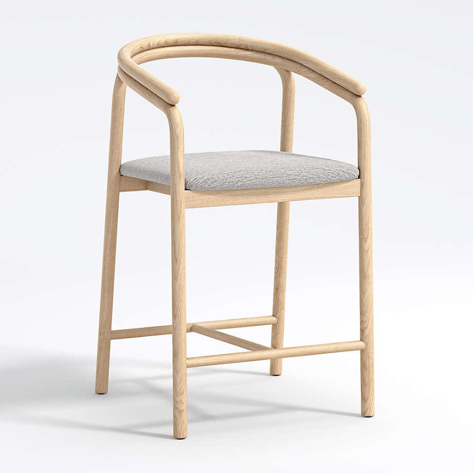 Redonda Wood Upholstered Counter Stool thumbnail 3