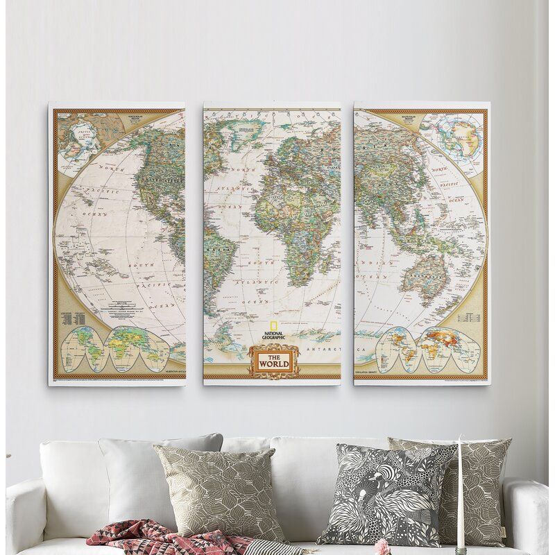 3 Piece Graphic Art on Canvas thumbnail 2
