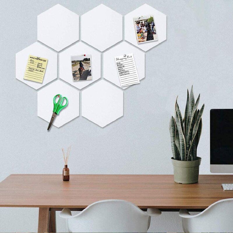 Pin Board Hexagon Felt Board Pack of 8 thumbnail 3