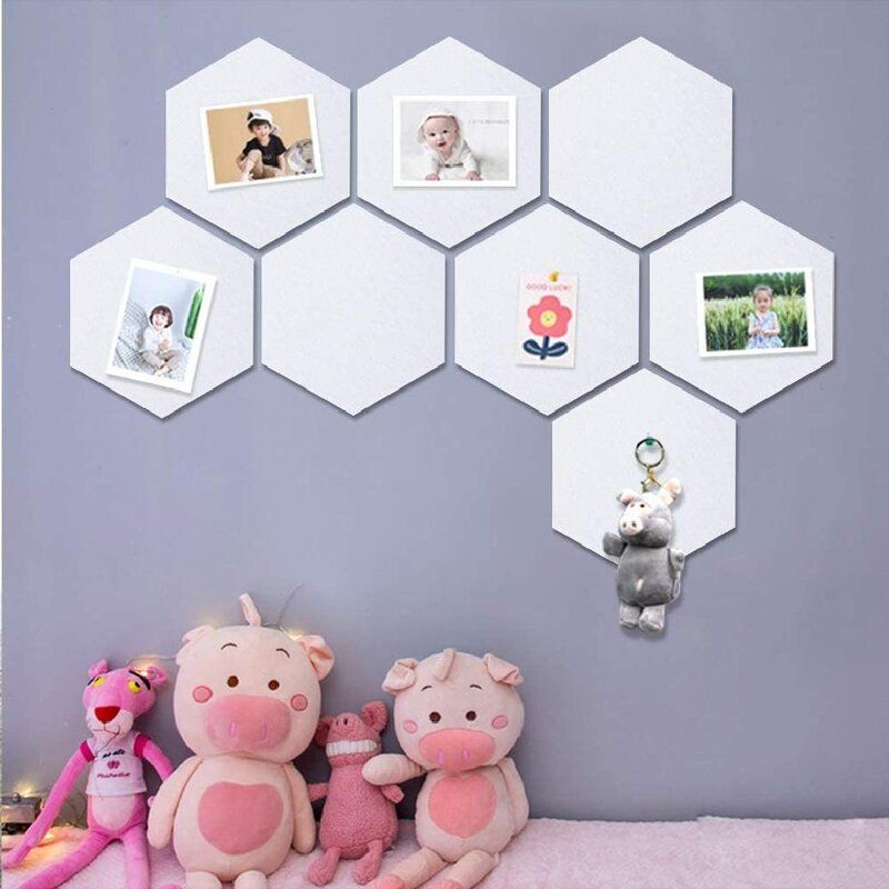 Pin Board Hexagon Felt Board Pack of 8 thumbnail 4