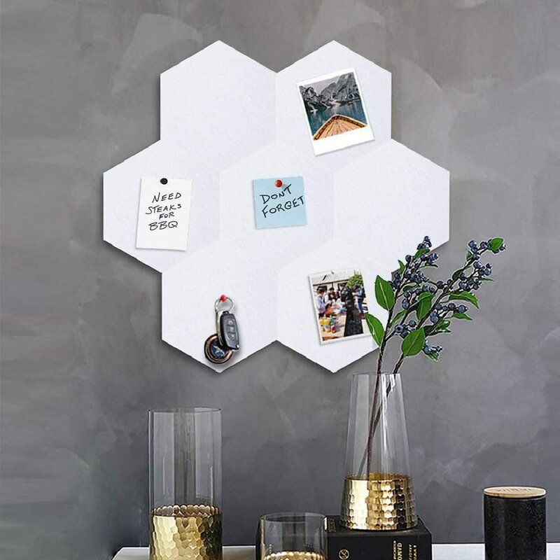 Pin Board Hexagon Felt Board Pack of 8 thumbnail 5