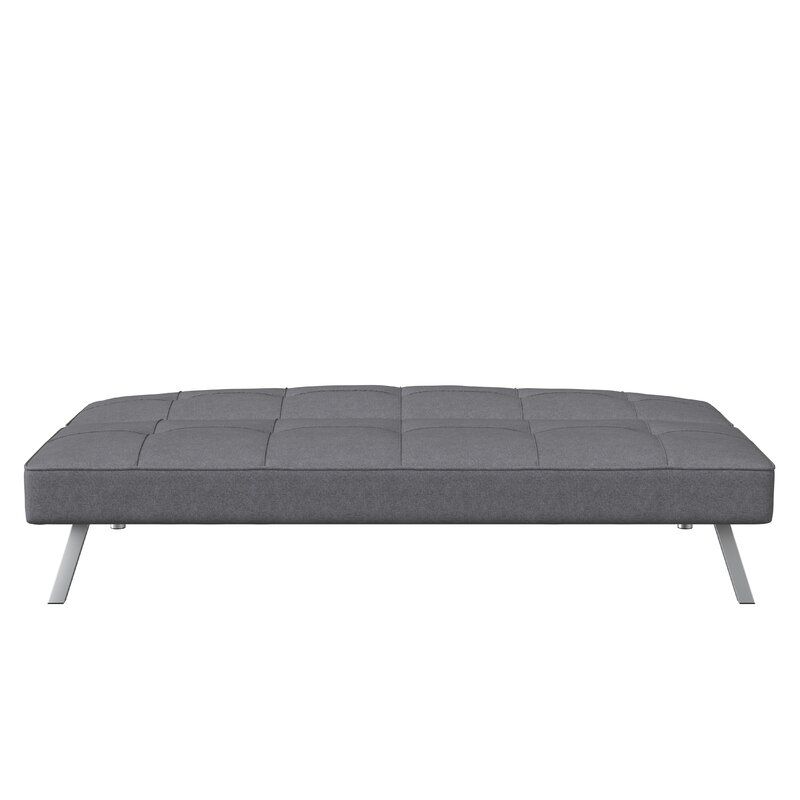 Twin Wide Tufted Back Convertible Sofa thumbnail 3