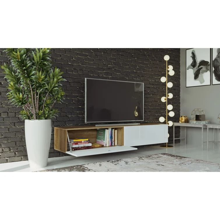 Lesterny floating tv stand for tvs up to 75" thumbnail 3
