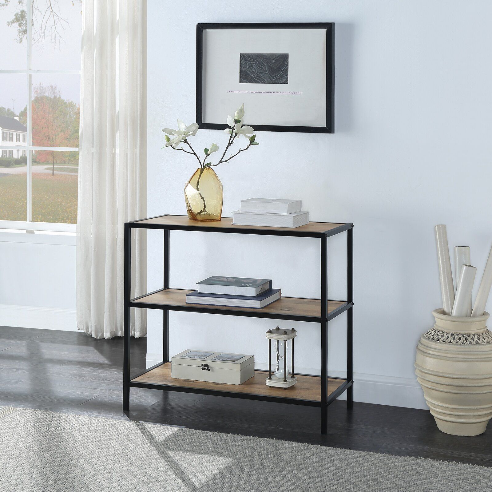 Alba Steel Etagere Bookcase thumbnail 5