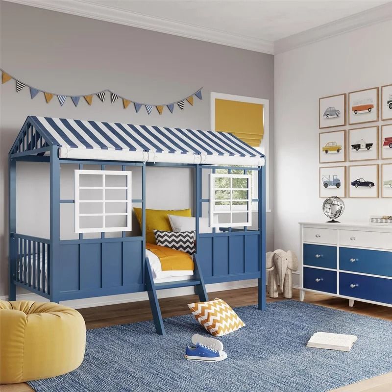 Rowan Valley Twin Metal Loft Bed by Little Seeds Twin thumbnail 2