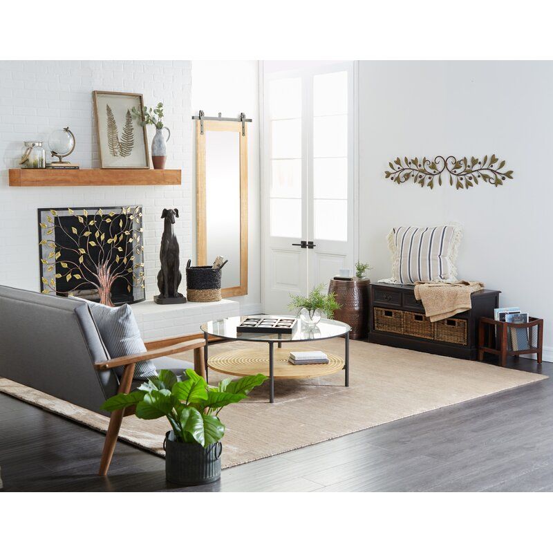 Aashay single paneliIron fireplace screen thumbnail 5