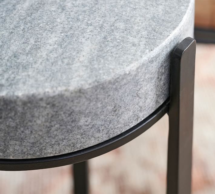 Cori Round Marble Accent Table  thumbnail 4