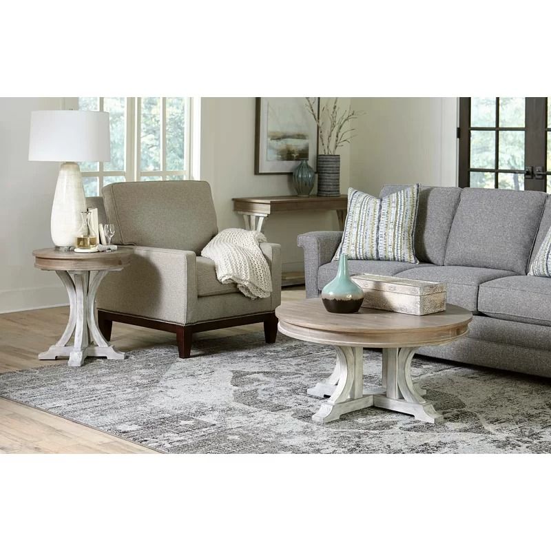 Rayne Pedestal Coffee Table thumbnail 2
