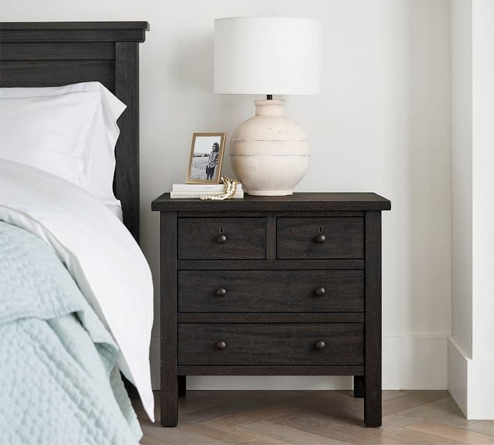 Farmhouse Drawer Nightstand - Charcoal thumbnail 2