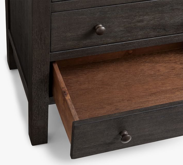 Farmhouse Drawer Nightstand - Charcoal thumbnail 5
