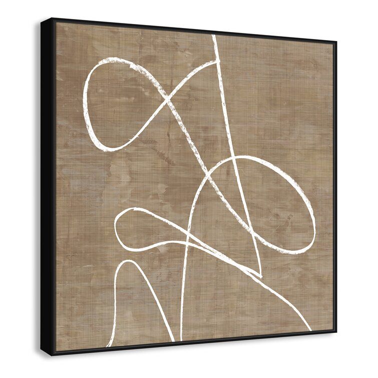 Swooping Lines Floater Canvas With Frame thumbnail 2