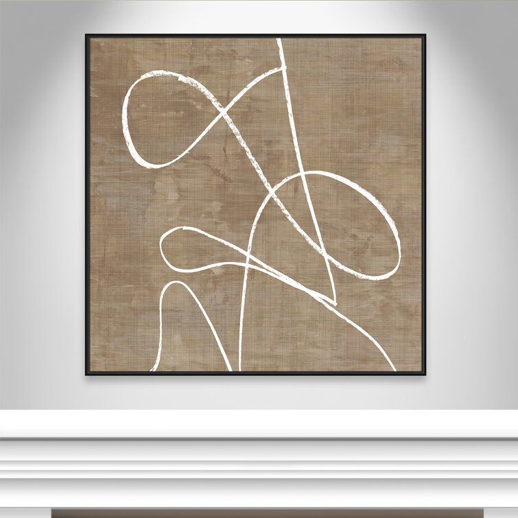 Swooping Lines Floater Canvas With Frame thumbnail 3