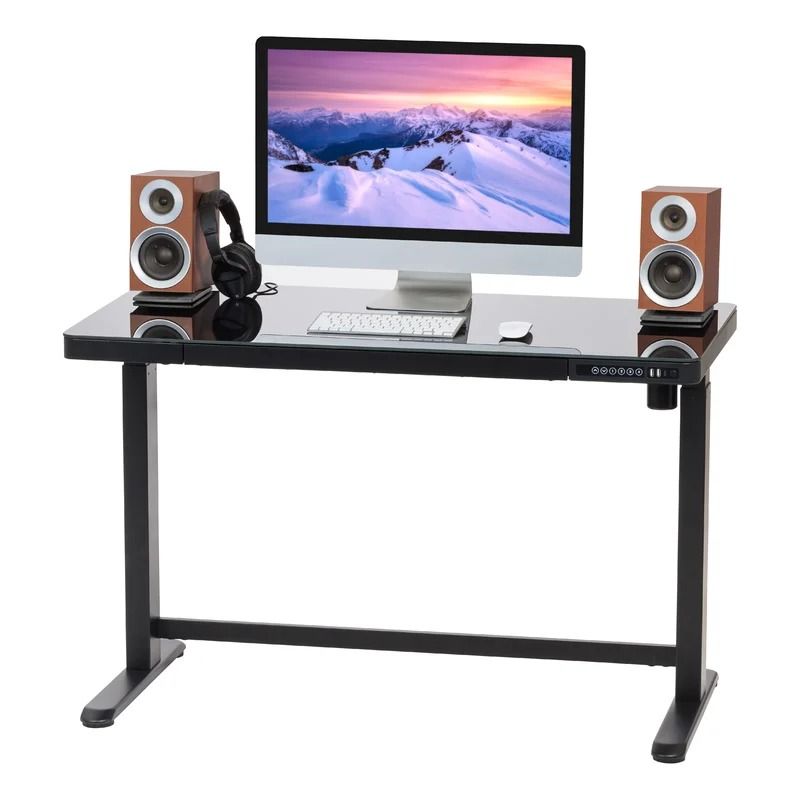 Adjustable Height Electric Motor Standing Computer Desk thumbnail 2