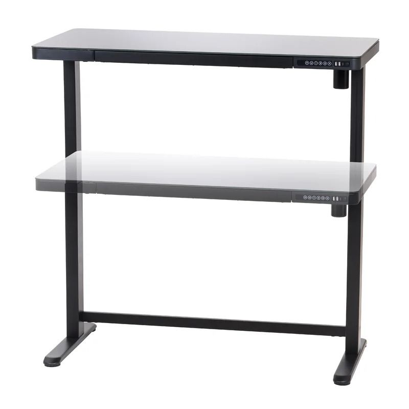 Adjustable Height Electric Motor Standing Computer Desk thumbnail 3