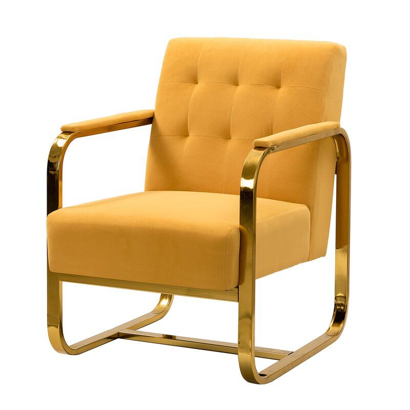 Mccrory Tufted Velvet Armchair thumbnail 3