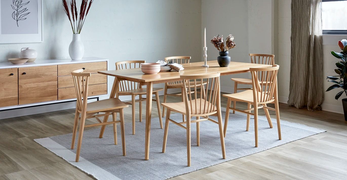 Seno Oak Dining Table For 6 thumbnail 2