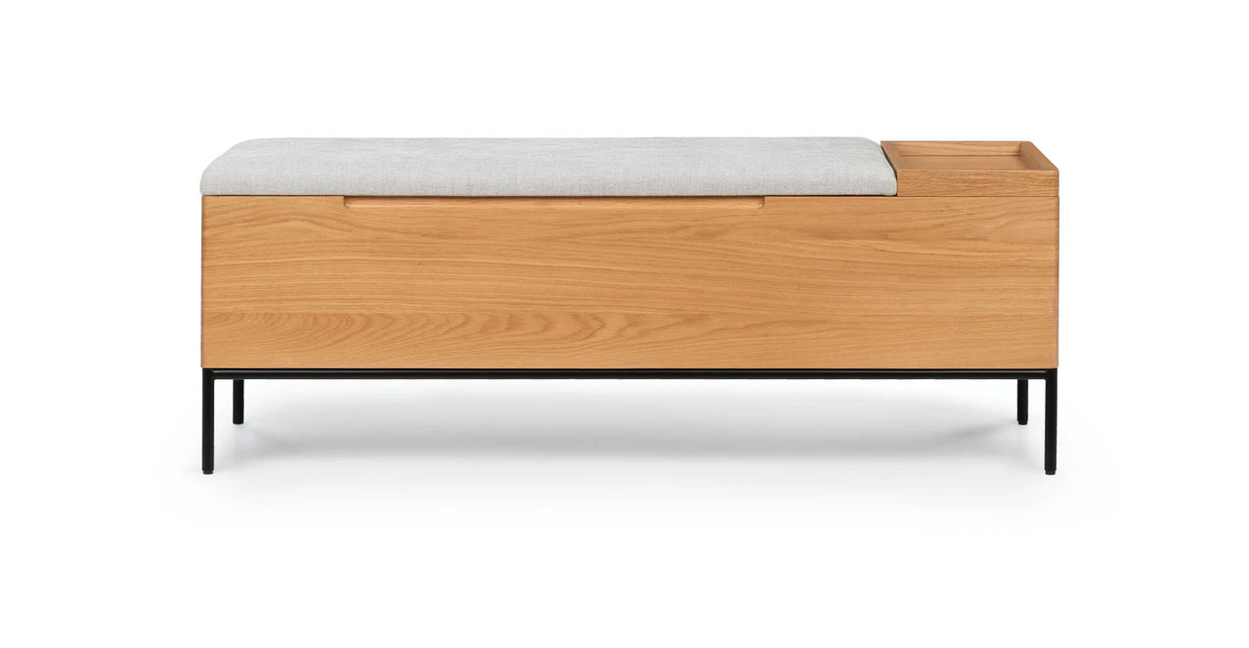 Thari Everest Gray Oak Bench thumbnail 2