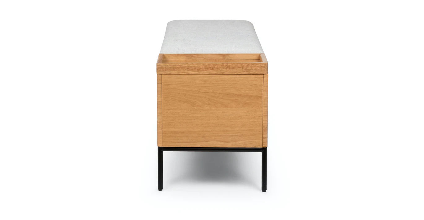 Thari Everest Gray Oak Bench thumbnail 3